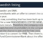 Jordanfonden DMX swedish listing